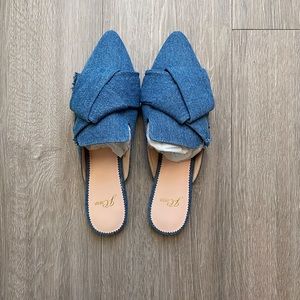 *NEW* J. Crew Marina Slide in Denim size 7